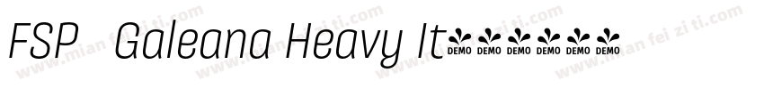 FSP   Galeana Heavy It字体转换